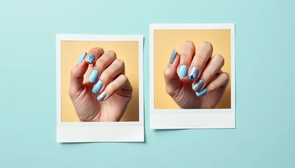 61 Ideias de Unha de Borboleta Azul Claro para Você se Inspirar Agora