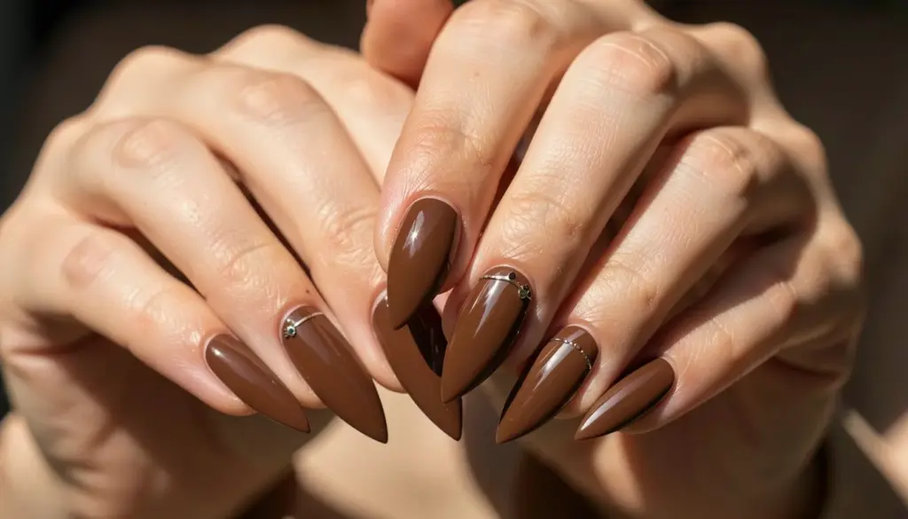 58 Unhas de Gel Decorada Marrom: Luxo Silencioso e Inspiração 2026