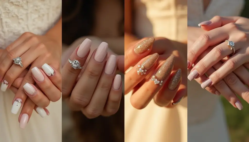 54 Ideias de Unha de Gel Noiva Para Arrasar no Casamento 54 Ideias de Unha de Gel Noiva Para Arrasar no Casamento