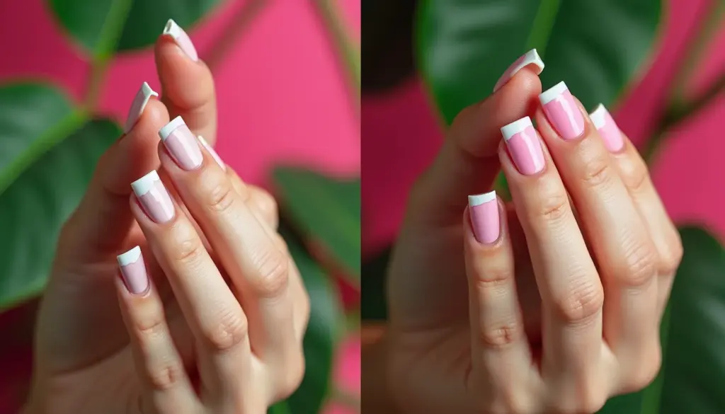 48 Ideias de Unha de Gel Quadrada Curta Francesinha Para Arrasar