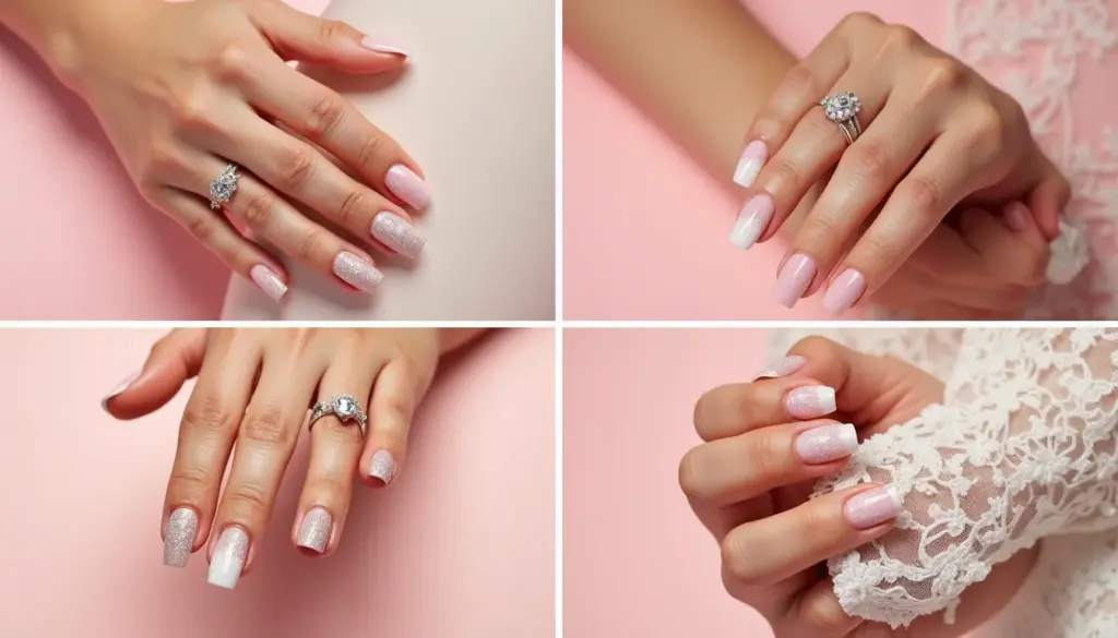 41 Ideias de Unha de Noiva Com Glitter Para Um Brilho Inesquecível