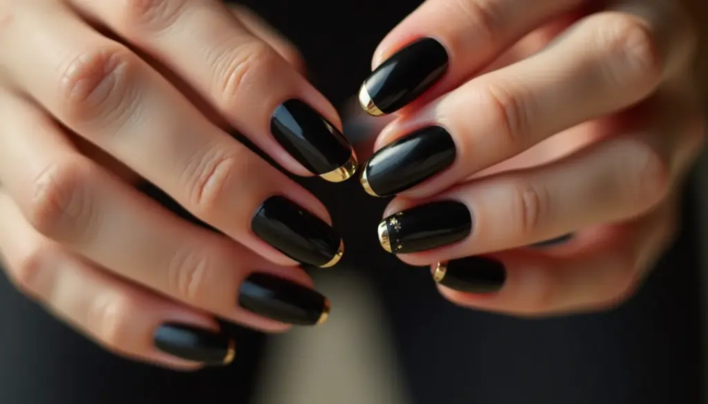38 Unhas Decoradas Pretas com Dourado: Fotos e Passo a Passo 2026 38 Unhas Decoradas Pretas com Dourado: Fotos e Passo a Passo 2026