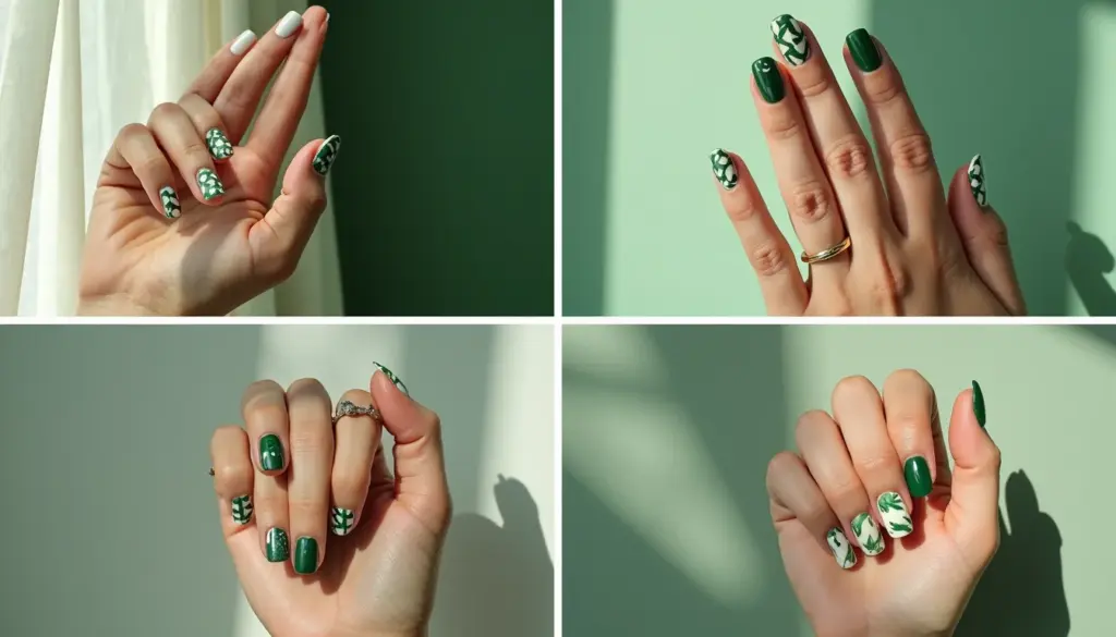 44 Ideias de Unha Verde Militar com Branco Para Arrasar