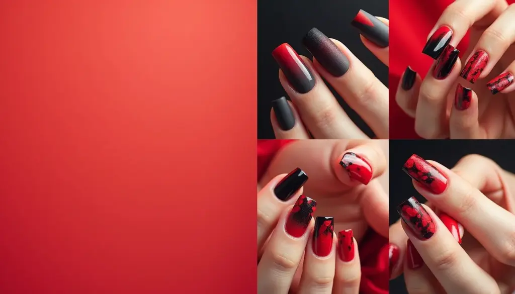 65 Ideias de Unha Vermelho e Preto Para Arrasar em 2026 65 Ideias de Unha Vermelho e Preto Para Arrasar em 2026